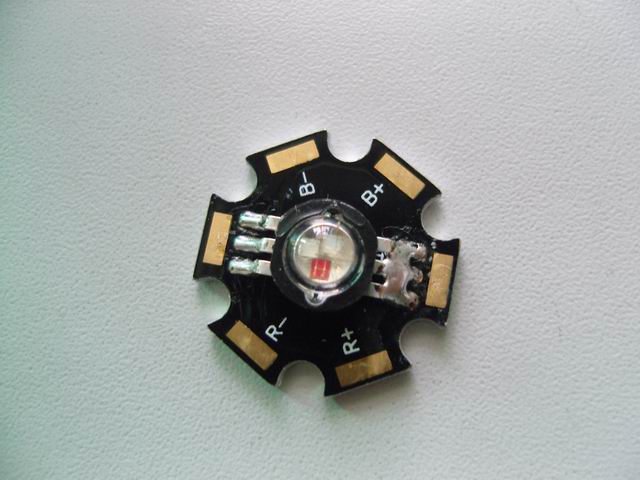 rgb power led 3w three legs