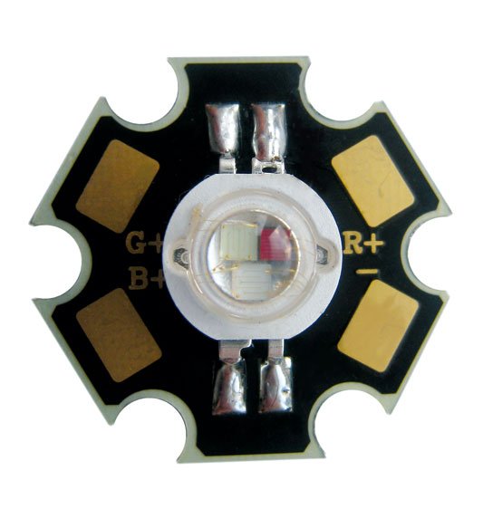 rgb power led 3w two legs