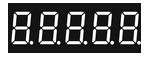 five digit led seven segment display