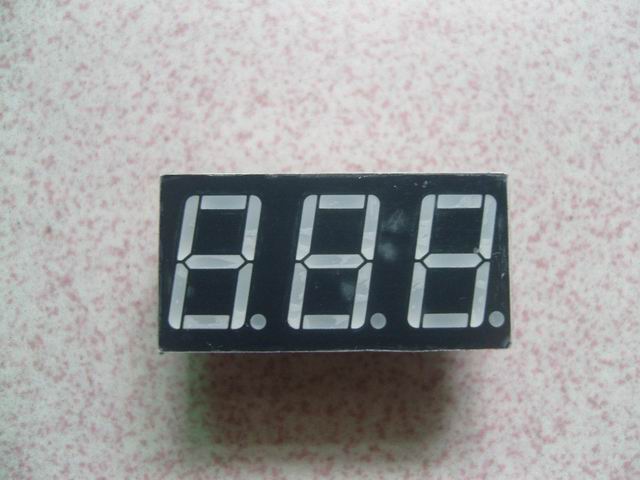 three digits led seven segment display