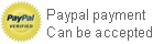 paypal payment can be accepted