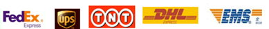we can ship by fedex, ups, tnt, dhl, ems