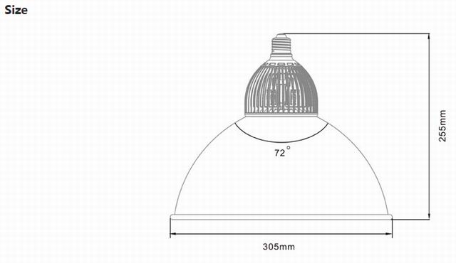 30w led bay light heat sink-sd30i size