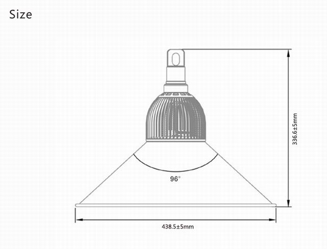 50W LED Bay Light Heat Sink-SD50I Size