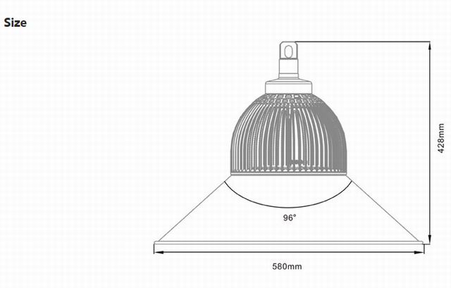 150w led bay light heat sink-sd150i size