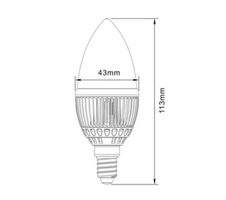 4w led candle light heat sink-sd43x