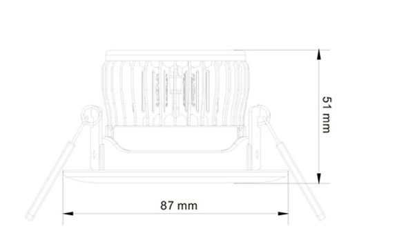 3w led ceiling light heat sink-sth3