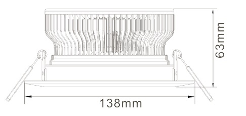 12w led ceiling light heat sink-sth12