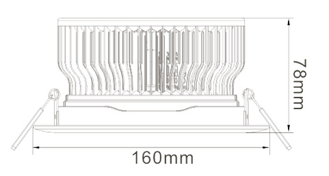 15w led ceiling light heat sink-sth15