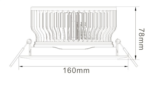 18w led ceiling light heat sink-sth18