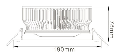 24w led ceiling light heat sink-sth24