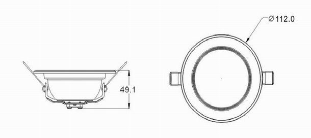 3w led down light heat sink-stda3