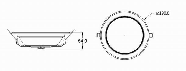 6w led down light heat sink-stda6
