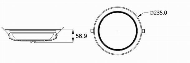 8w led down light heat sink-stda8