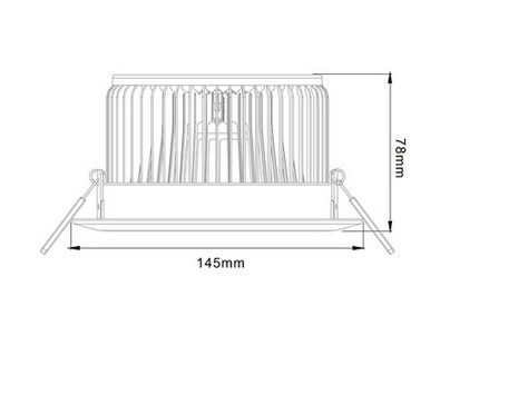 15w led down light heat sink-std15