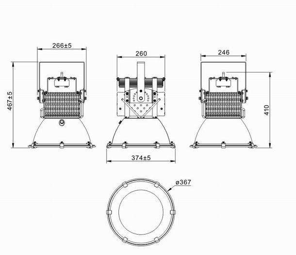 200w led high power heat sink-sd200h