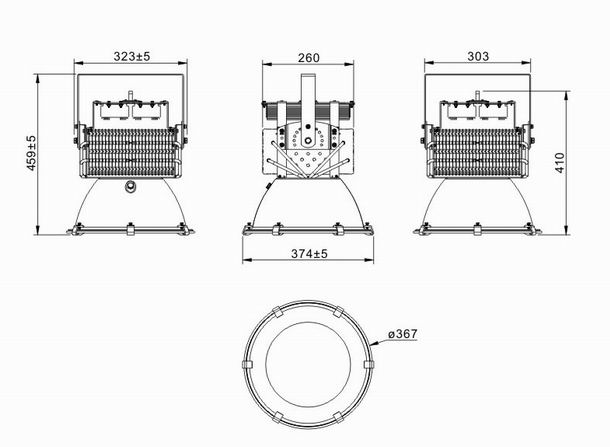 300w led high power heat sink-sd300h