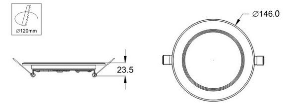 12-15w led panel light heat sink-sdba12-15
