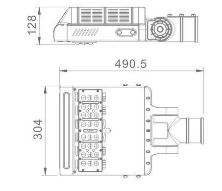 led street light heat sink