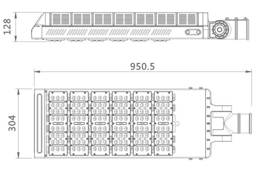 180 or 300w led street light heat sink-sd180b or sd300b
