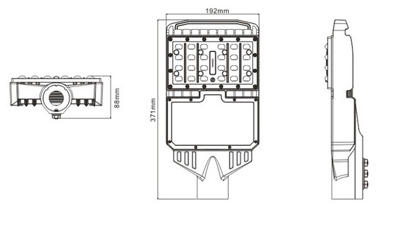 30w led street light heat sink-sd30r