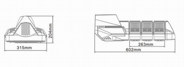 90w led street light heat sink-sd90l