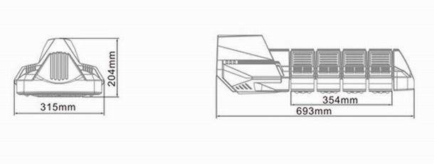 120w led street light heat sink-sd120l