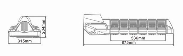 180w led street light heat sink-sd180l