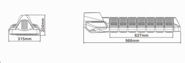 210w led street light heat sink-sd210l