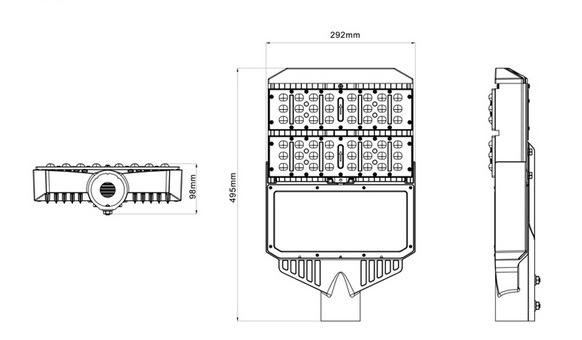 60w led street light heat sink-sd60s