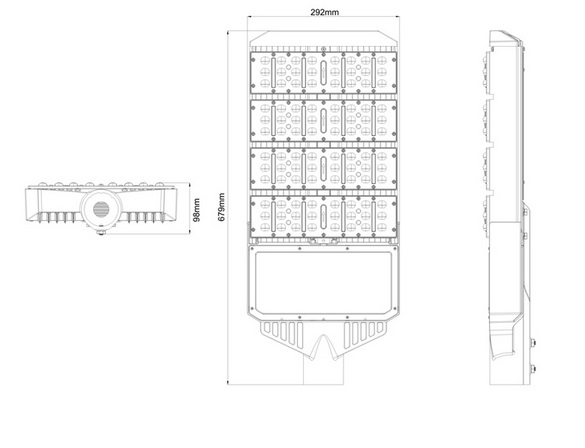 120w led street light heat sink-sd120s