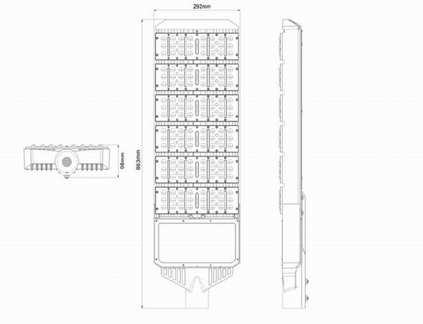 180w led street light heat sink-sd180s