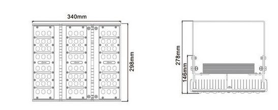 90w led tunnel light heat sink-sd90